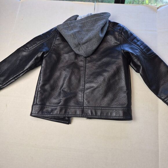 Art Class 4T Hooded Black Jacket with 3 Pockets Front Cotton & Polyester Blend. - Picture 3 of 8